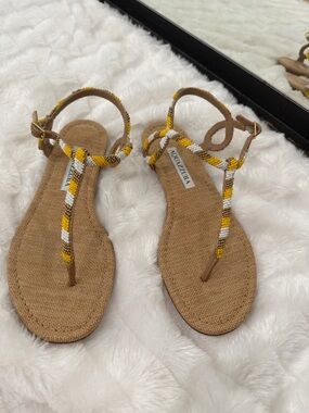 ✨ Aquazzura Beaded Thong Sandals | Size 36 (US 6) | Made in Italy